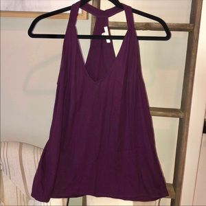 Ella Moss NWOT Racer Back Eggplant Purple Tank